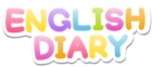 여러색상의 English Diary글자