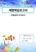 보고서표지(바다속풍경) 미리보기 이미지