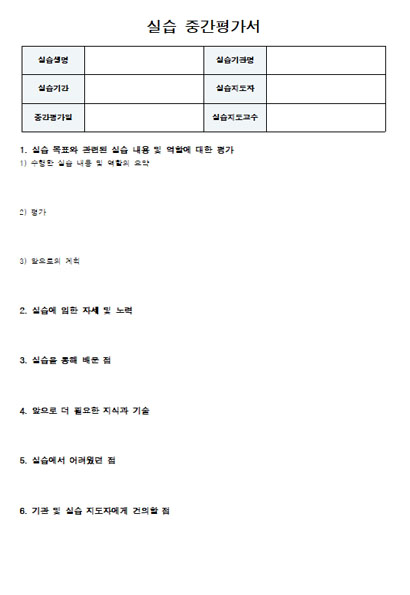 실습중간평가서 미리보기